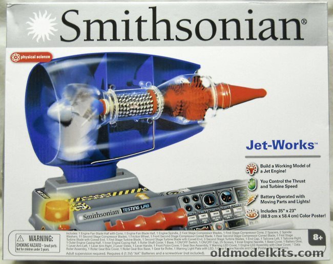 Smithsonian Jet-Works Working Jet Engine Model, 49081 plastic model kit